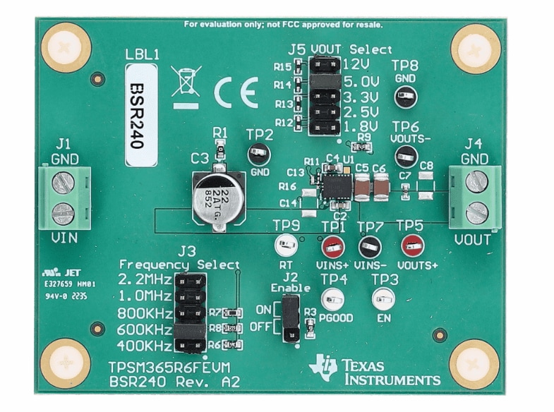 Texas Instruments TPSM365R6FEVM Evaluation Board